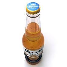 BOTTLES AND CANS CORONA EXTRA BEER