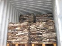 Wet salted cow hides