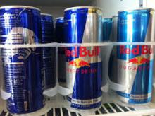 aluminum cans selling for red bull energy drink