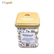 small square spice tin box