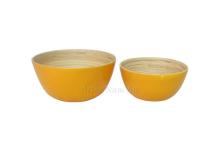 Bamboo round bowls
