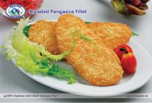 Breaded pangasius fillet