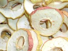 dried apple rings with peel